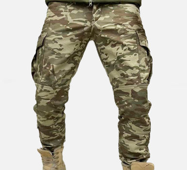 Тактичні брюки чоловічі МК-4 Rip Stop 58 Мультикам