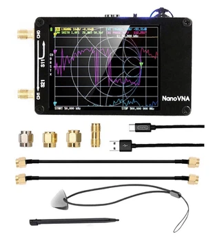 Векторный анализатор сети NanoVNA-H, 2,8 дюйма, 50 кГц-1,5 ГГц, MF HF VHF UHF