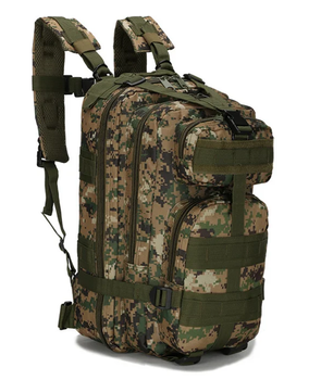 Тактичний штурмовий рюкзак B02 25л американський піксель