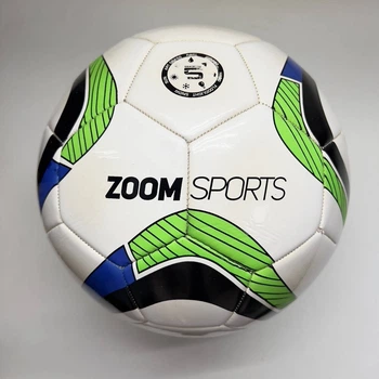 Футбольный мяч Zoom Sports PRACTIC Белый/Зелёный Size 5