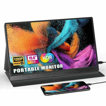Портативний ультратонкий монітор Sibolan 15.6" FullHD IPS