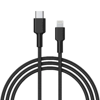 Kabel Aukey USB-C do Apple Lightning 1.2m (CB-CL02 Black)