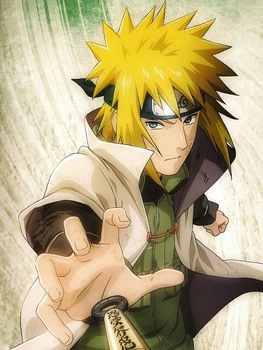 Алмазна Мозаїка SHLab Аніме Naruto Мінато Намікадзе Вишивка SH-32686 30x40 см (Повна Викладка) (32686)