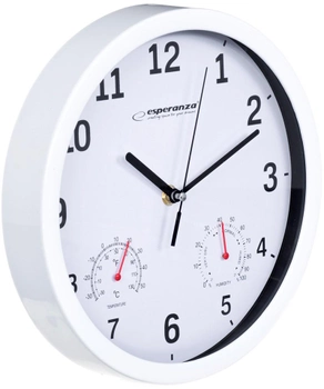 Zegar ścienny Esperanza LYON EHC016W Biały