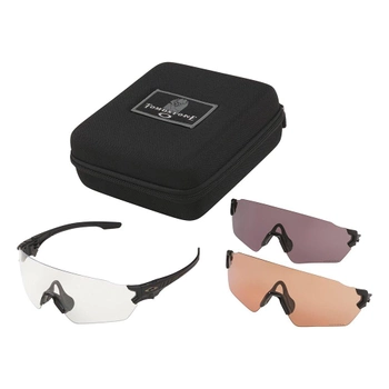 Баллистические, тактические очки Oakley SI Tombstone Spoil со сменными линзами: Прозрачная/ Prizm TR22 / Prizm TR45. Цвет оправы: Матовый черный.