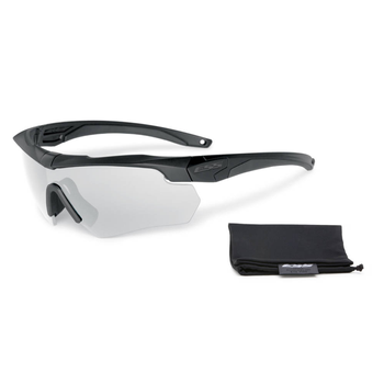 Баллистические, тактические очки ESS Crossbow One с линзой Clear 10% затемнения Цвет оправы: Черный ESS-740-0615