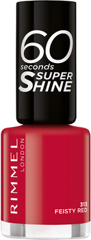 Лак для нігтів Rimmel 60 Seconds 313 Feisty Red 8 мл (3614229326918)