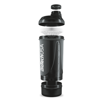 Шейкер BiotechUSA Wave+ 600 ml+250ml+100ml Black