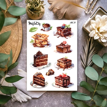Стикеры наклейки MriyTaDiy ART 24 "Шоколад", Формат А6