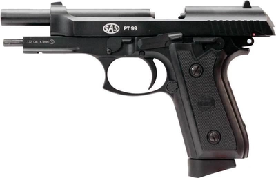 Пистолет пневматический SAS PT99 Beretta M92 Blowback 4,5 мм BB (металл; подвижная затворная рама)