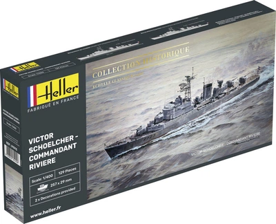 Сборная модель 1/400 Collection Historique Victor Schoelcher - Commandant Riviere Heller 81015