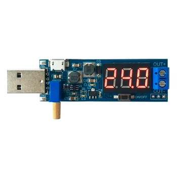 Преобразователь напряжения DC-DC универсальный 3.5-12В - 1.2-24В USB вольтметр