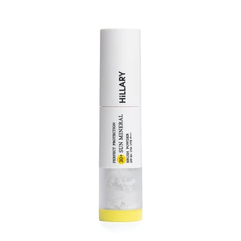 Солнцезащитная минеральная пудра Hillary натуральная бежевая с SPF 30+ Perfect Protection Sun Mineral Brush Powder SPF 30+ Warm Medium Tone 4 г 2314910000028