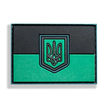 Шеврон прапор України з гербом олива