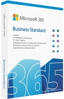Licencja Microsoft 365 Business Standard PL Win/Mac dla jednego użytkownika 1 rok (KLQ-00686)