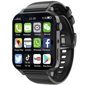 Смарт часы BauTech ТК01 4G ОЗУ 4 ГБ ПЗУ 64 Гб Wi-Fi Bluetooth 1,99 дюйма Черный (1012-604-00)