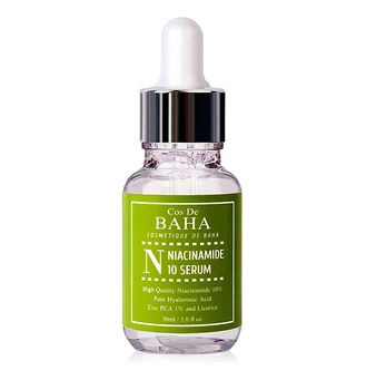 Регенерирующая сыворотка Cos De Baha для жирной кожи с ниацинамидом 10% Serum with Zinc 1% 30 мл 8809240317853