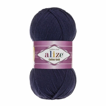 Пряжа Alize Cotton Gold 58 Темно-синий