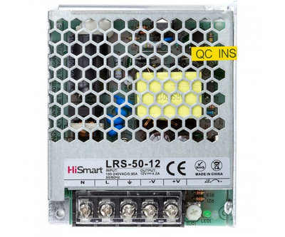 Блок живлення HiSmart 12V, 4.2A, 50W