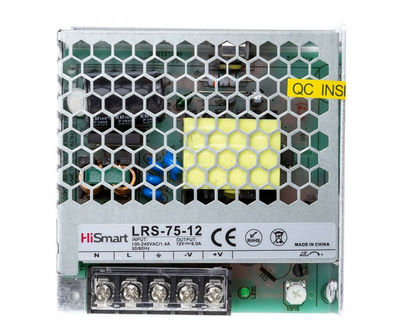 Блок живлення HiSmart 12V, 6A, 75W