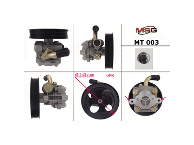 Насос ГУР Mitsubishi Outlander 02-07, Mitsubishi Outlander XL 07-12, Mitsubishi Lancer IX 03-11 MSG MT003