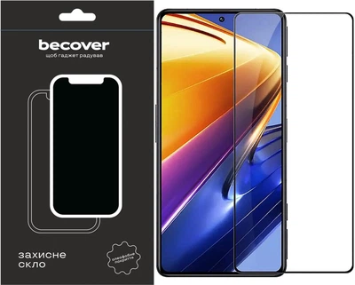 Защитное стекло BeCover для смартфона Poco F4 Black (BC_709274)