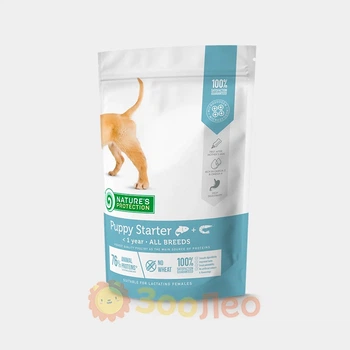 Сухой корм Nature's Protection Puppy starter All breeds, для щенков всех пород, с лососем, 500 г