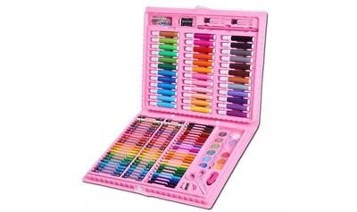 Дитячий Великий набір Painting Set Pink 150 предметів Mega Art Set (150RSVART) TIN66