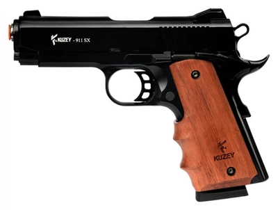 Шумовий пістолет Kuzey 911 SX#2 Black/Brown Wooden Grips