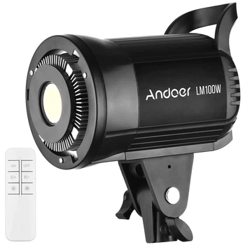 Постоянный студийный LED свет Andoer LM100W для фото и видеосъемки | Мощная заполняющая лампа для студии