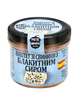 Паштет Pata Negra из свинины с голубым сыром 110г