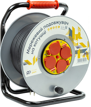 Удлинитель на катушке PowerPlant 50 м 4 розетки (PPRA10M500S4) – фото,  отзывы, характеристики в интернет-магазине ROZETKA