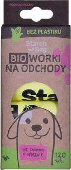 Worki Starch Bag Kompostowalne BIOworki 8x15 szt Zielone (DLZSRHNSP0004)