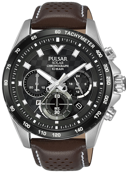 Pulsar solar outlet chronograph watch