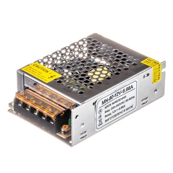 Блок питания 12В 6,66А 80Вт IP20 металлический корпус MN-80-12V-6,66A
