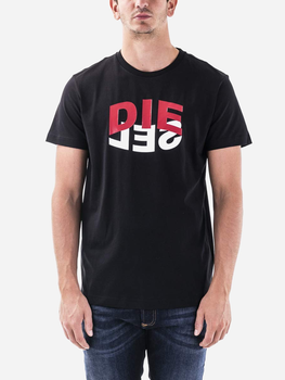 T-shirt męski Diesel T-DIEGOS-N22 A008280HAYU9XX S (3US) Czarny (8059010150634)