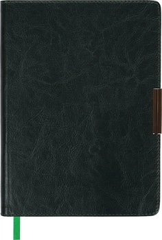 Ежедневник недатированный Buromax SALERNO LOGO2U A5 зеленый 288 стр иск.кожа (BM.2026-04)