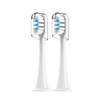Насадки (2 шт) для электрощетки Xiaomi Mijia Sonic Electric Toothbrush T500 сяоми миджа T700 T300 Белый с синим