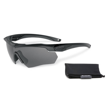 Балістичні, тактичні окуляри ESS Crossbow One із лінзою Smoke Gray. Колір оправ: Чорний.
