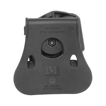 Жесткая полимерная поясная поворотная кобура IMI Defense для Walther PPQпод правую руку.