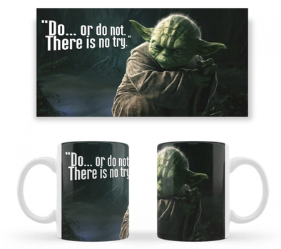 Чашка белая керамическая Star Wars Yoda (Звездные Войны Йода) ABC