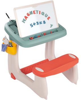 Парта-доска Smoby Toys Школьник с аксессуарами Мятная (420107) (3032164201075)