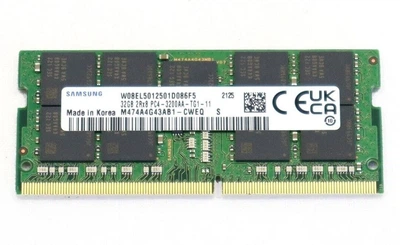 Оперативная память для ноутбука Samsung DDR4 32GB 3200MHz SO-DIMM ECC 2Rx8 PC4-3200AA (M474A4G43AB1-CWEQ)