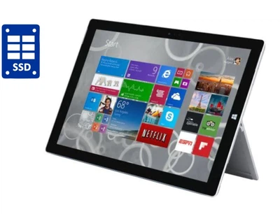 Ноутбук-трансформер Б-класс Microsoft Surface Pro 3 / 12.2" IPS Touch / Core i3-4020Y (2(4) ядра по 1.5GHz) / 4GB DDR3 / 64GB SSD / HD Graphics 4200 / WebCam / без клавиатуры б/у