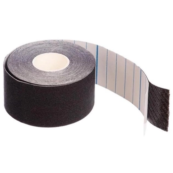 Кінезіо тейп у рулоні 5 см х 5м 73791 (Kinesio tape) еластичний пластир, чорний