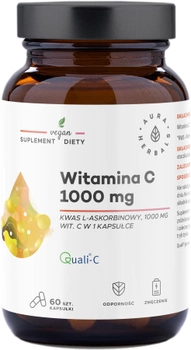 Вітамін С Aura Herbals Witamina C 1000 мг 60 капсул (5902479613871)