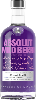 Горілка Absolut Wild Berri 0.7 л 38% (7312040350308)