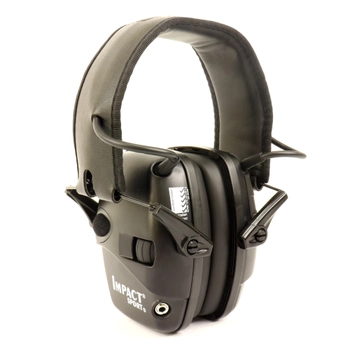 Навушники активні, стрілецькі, шумоподавлюючі, захисні, Howard Leight Impact Sport чорні