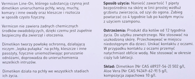 Krople przeciw pchłom i kleszczom dla kotów BEAPHAR Vermicon 3x1 ml (8711231119011)