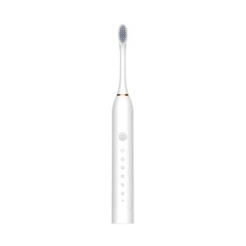 Ультразвуковая зубная щетка с 4 насадками Sonic Toothbrush X-3 White